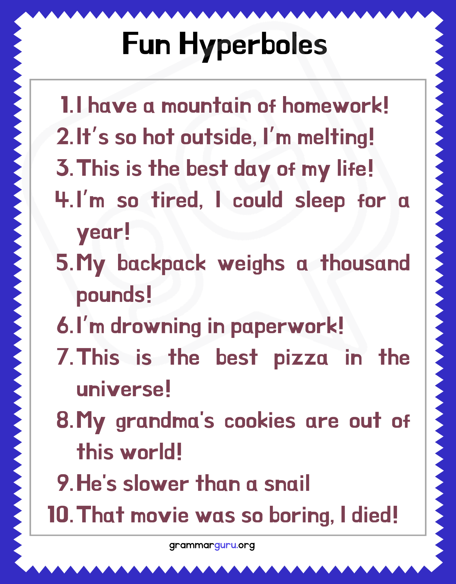 What is a Hyperbole? - Grammar Guru