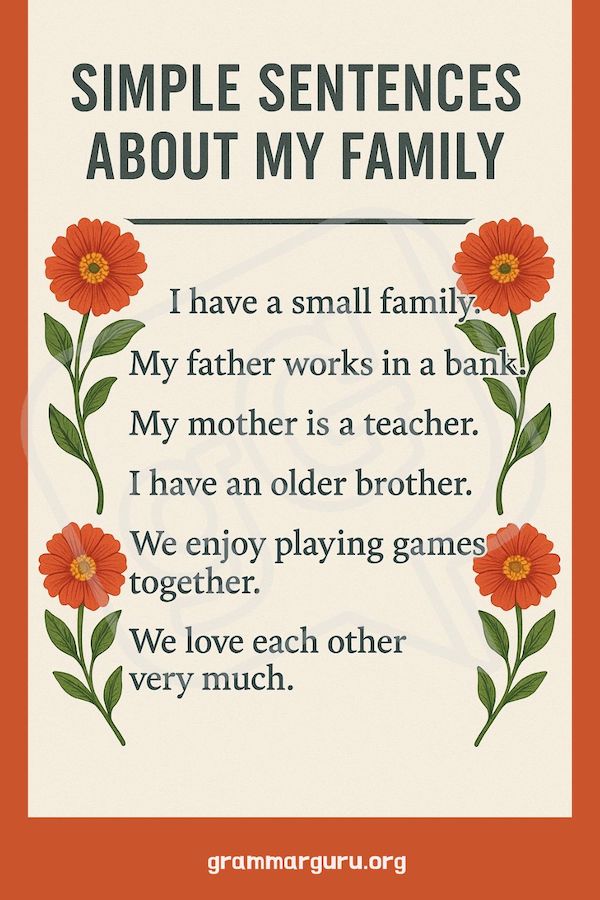 my family sentences