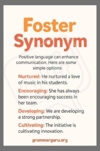 foster synonym